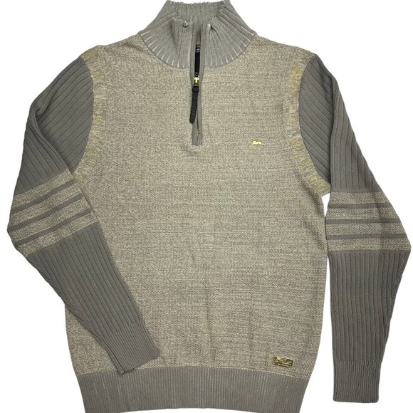 A. Tiziano Hayden Quarter Zip Lightweight Sweater (M) - Picture 1 of 9